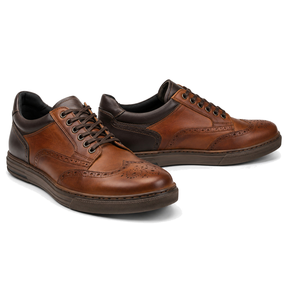 Copper Lane Brown Heritage Motorcycle Riding Shoes – hero in Copper Brown / Espresso