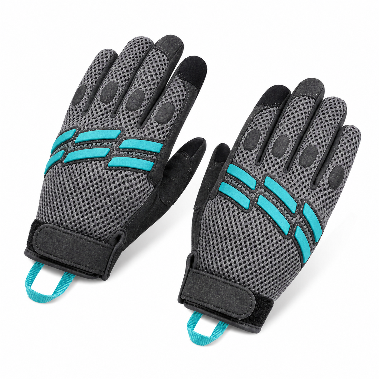 Three-quarter view of CoreBreeze affordable mesh motorcycle gloves