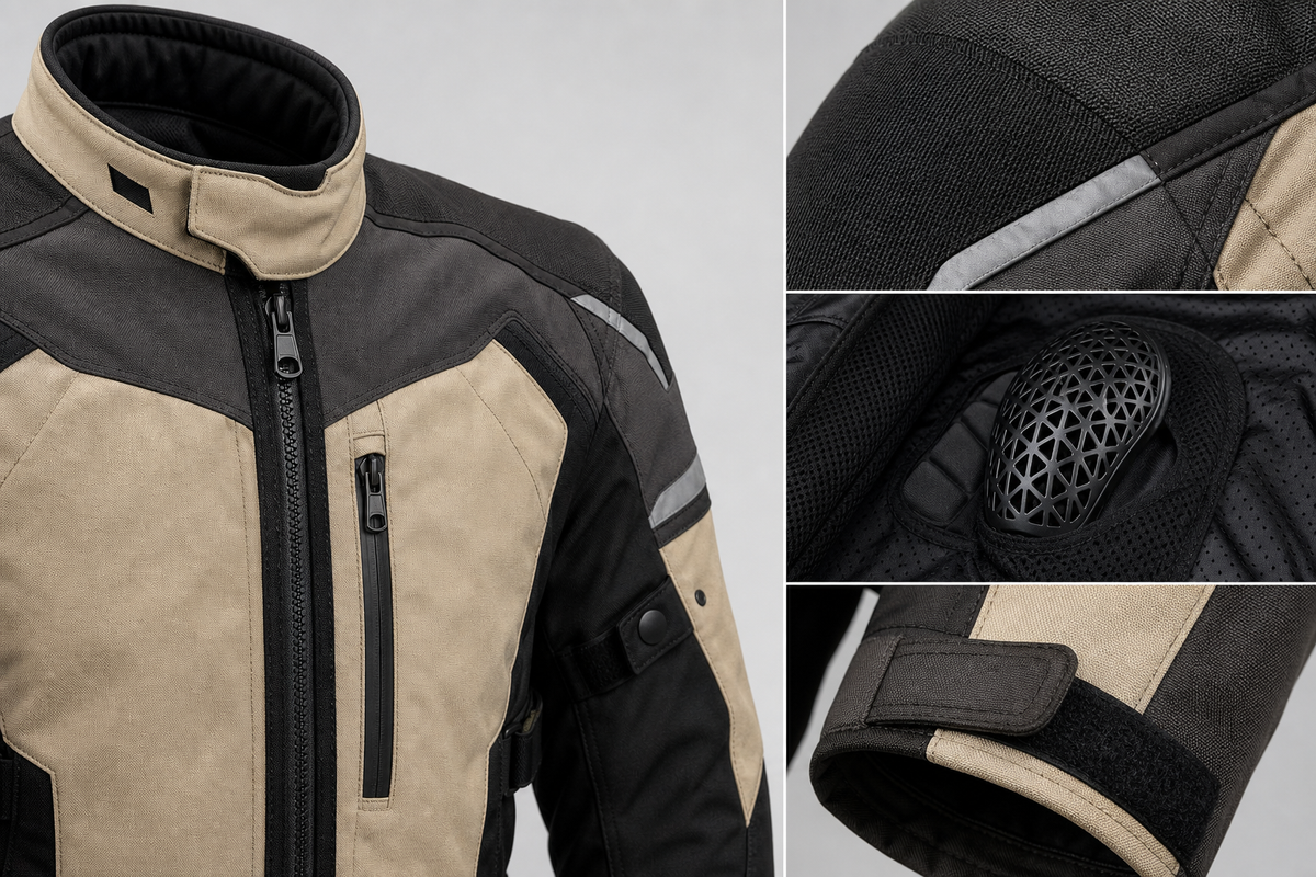 Crosswind Meridian All-Season Motorcycle Jacket detail
