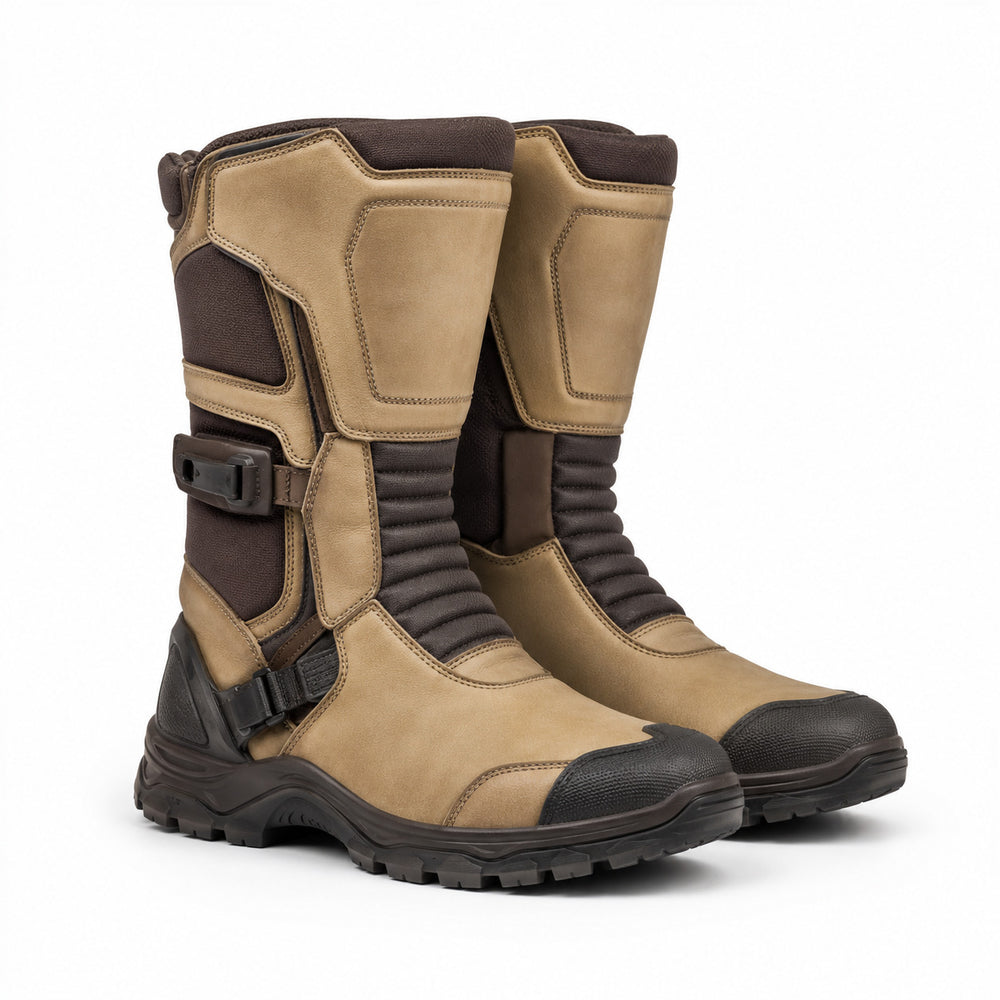 DesertMile touring motorcycle boots three-quarter product view