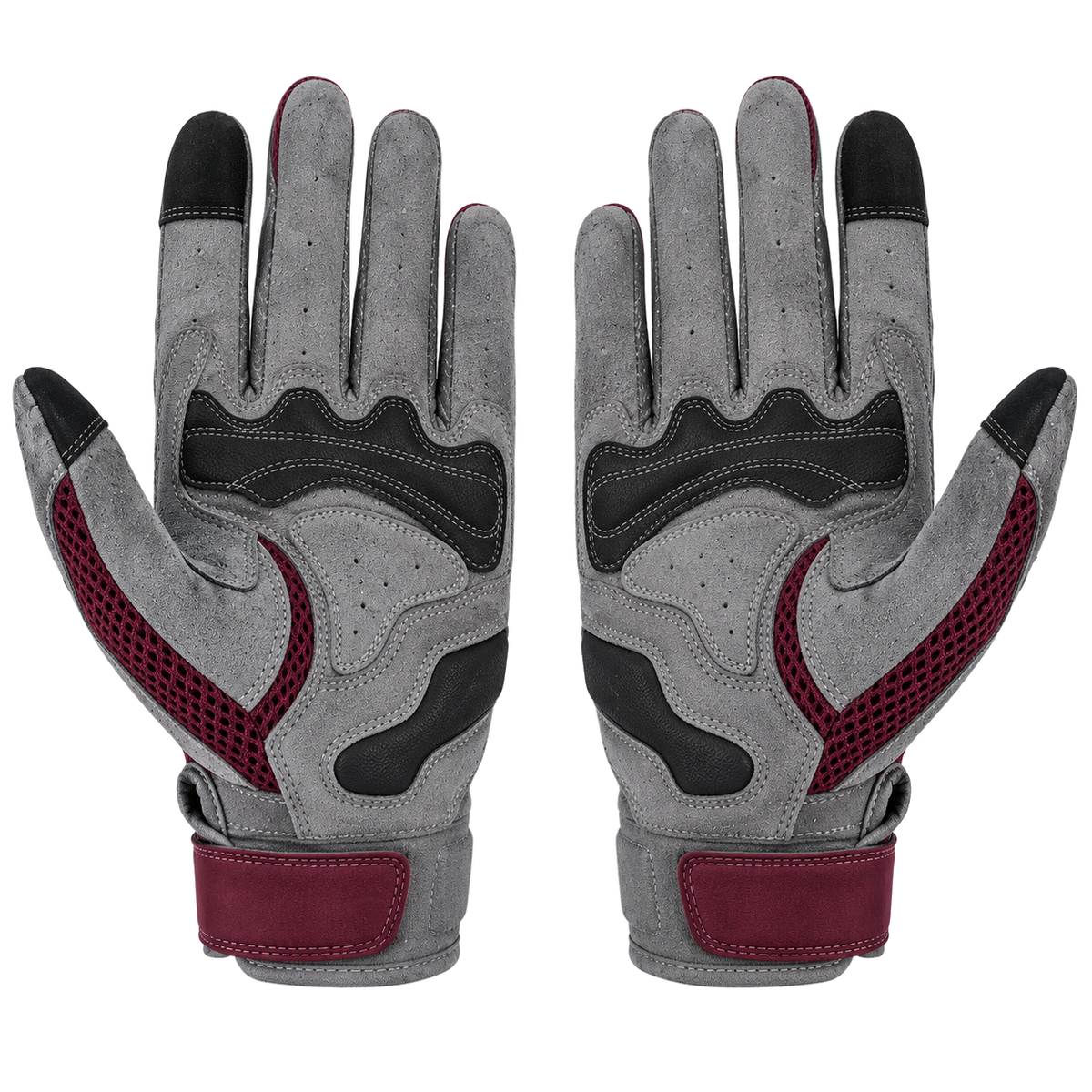 DesertDraft Hot-Weather Adventure Mesh Gloves palm-side construction view