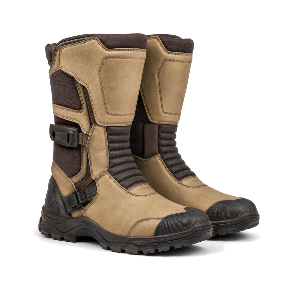 DesertMile touring motorcycle boots three-quarter product view