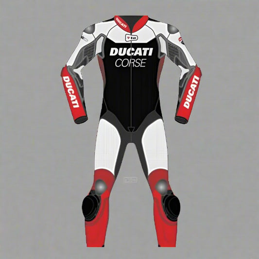 Ducati Corse Exclusive Motorcycle Racing Suit - ZEES MOTO