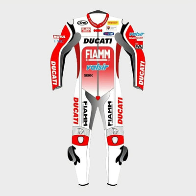 Ducati Fiamm Motorcycle Racing Suit - ZEES MOTO