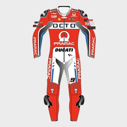 Ducati Pramac Motorcycle Racing Suit - ZEES MOTO