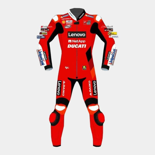 Ducati Francesco Bagnaia MotoGP 2021 Motorcycle Racing Suit - ZEES MOTO