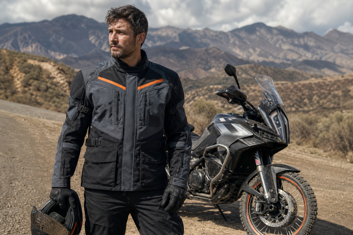 Frontier Shield All-Season Motorcycle Jacket lifestyle