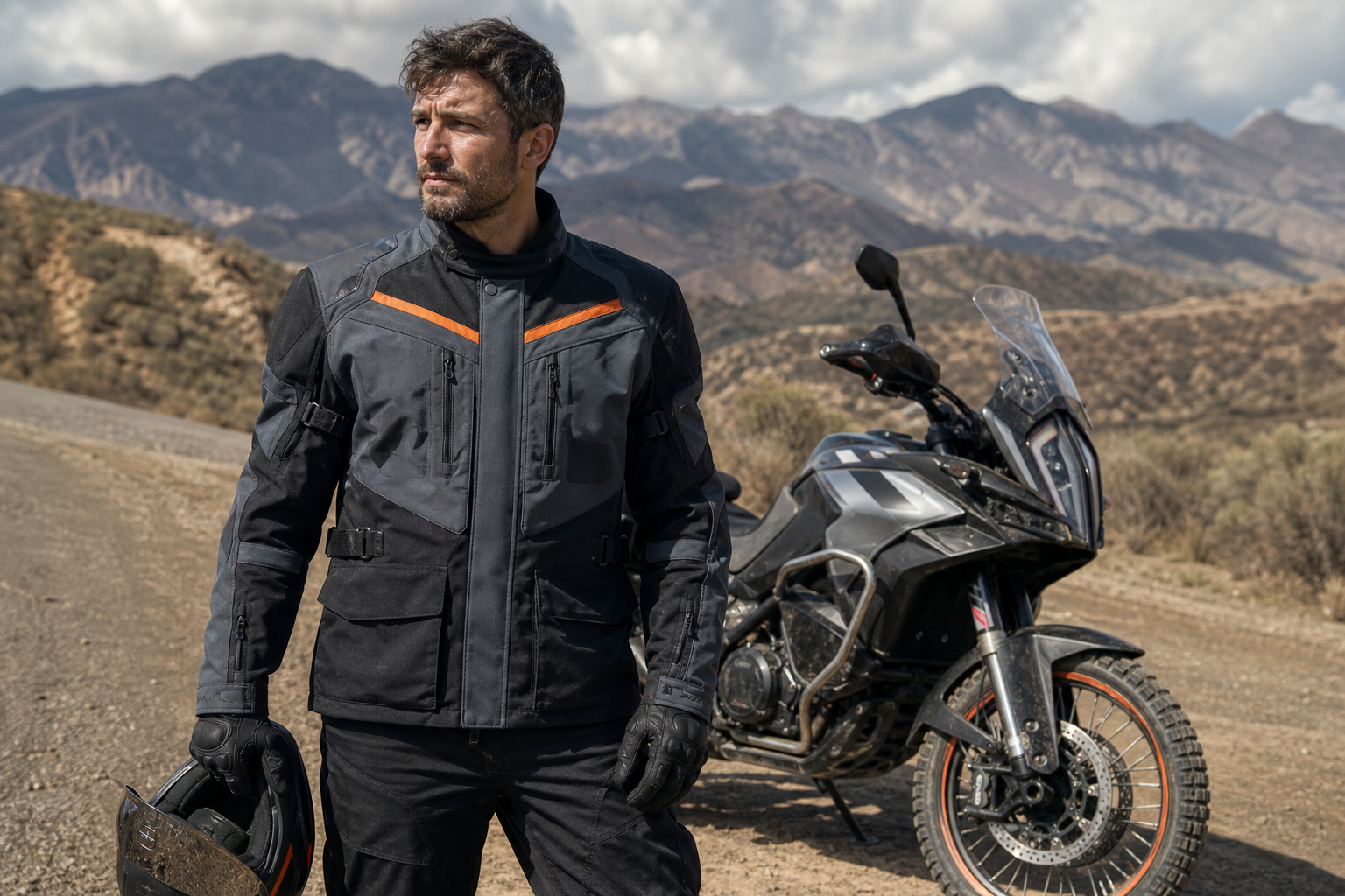 Frontier Shield All-Season Motorcycle Jacket lifestyle