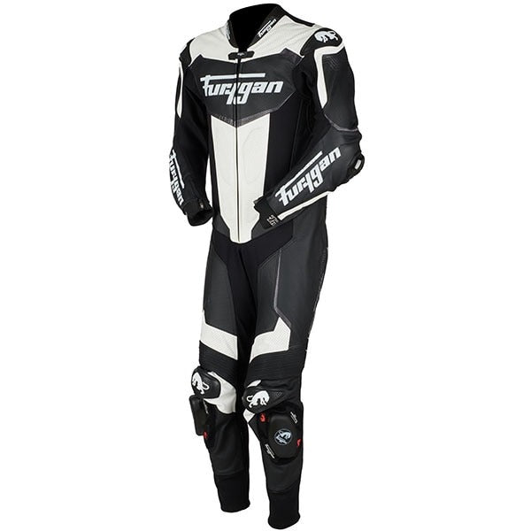 Furygan Overtake Black White Motorcycle Suit - ZEES MOTO