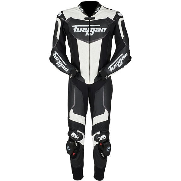 Furygan Overtake Black White Motorcycle Suit - ZEES MOTO