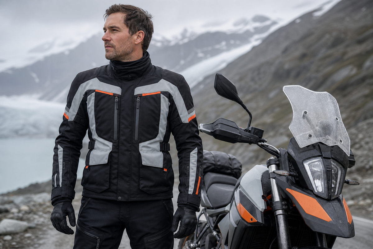 Glacier Route All-Season Motorcycle Jacket lifestyle