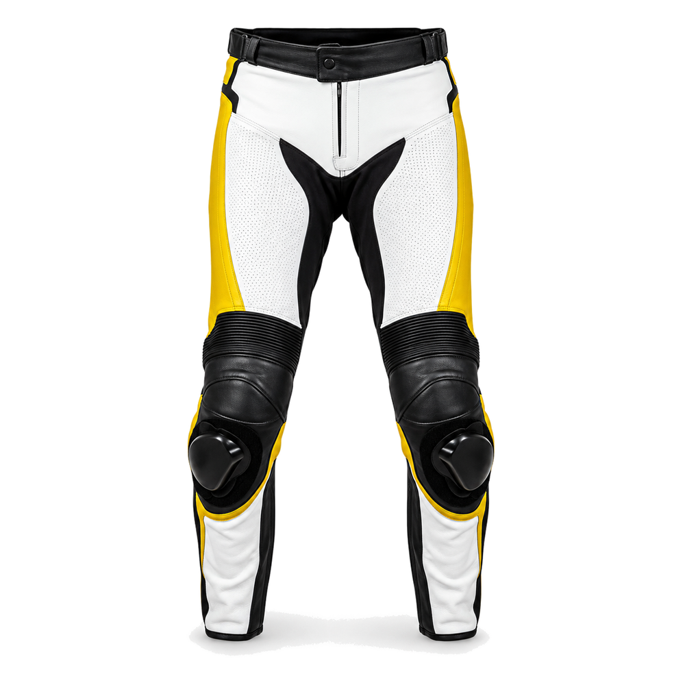 Graphene R original charcoal leather racing pants front view