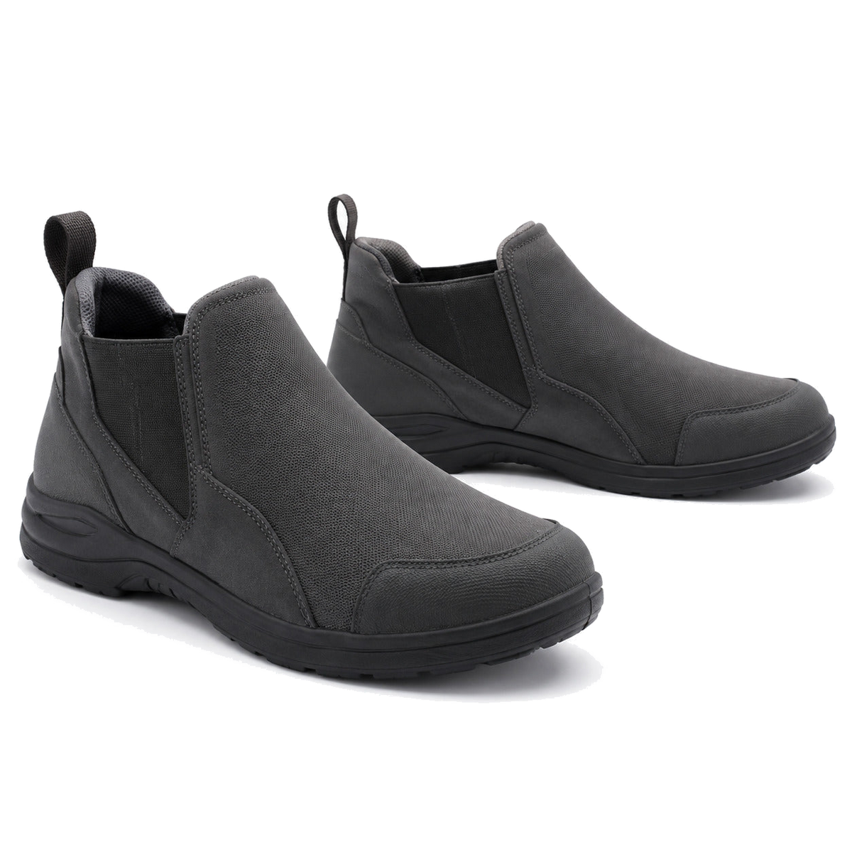 Graphite Link Slip-On Motorcycle Riding Shoes – hero in Graphite / Smoke Gray