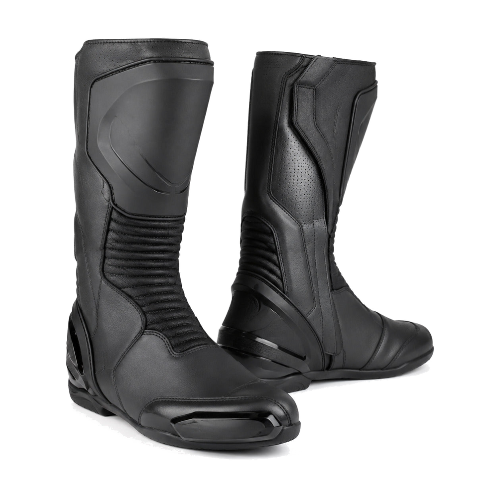 Graphite Stealth Racing Motorcycle Boots – hero – Graphite / Matte Black