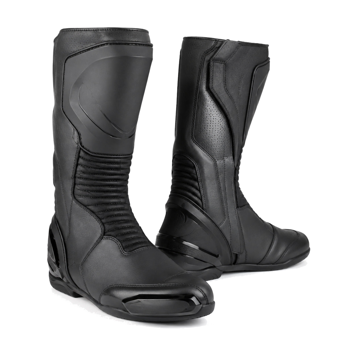 Graphite Stealth Racing Motorcycle Boots – hero – Graphite / Matte Black