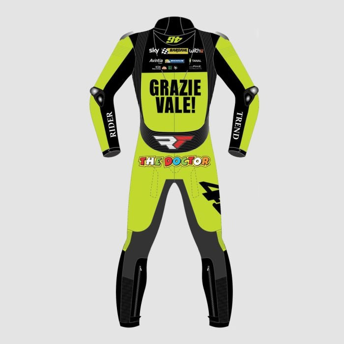 Valentino Rossi 2022 Grazie Vale 46 Motorcycle Suit - ZEES MOTO