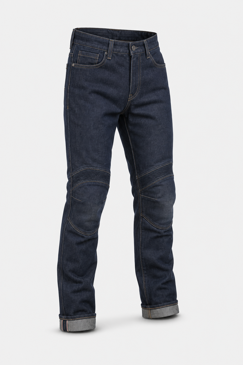 Highway Mason Armored Motorcycle Riding Jeans front three-quarter view on light gray background