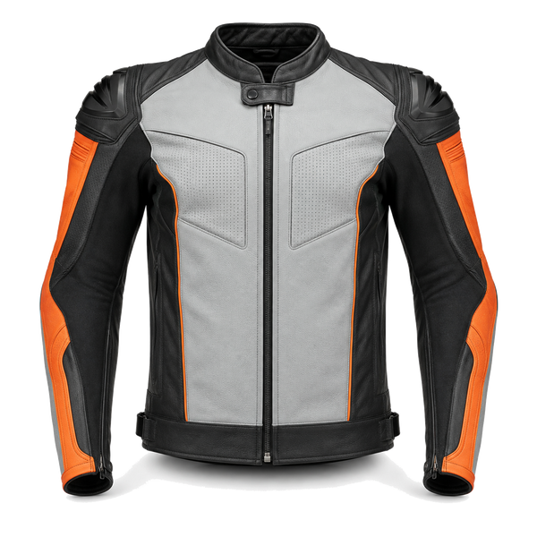 Iceflare R Leather Motorcycle Racing Jacket