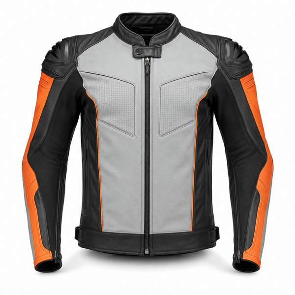 Iceflare R Leather Motorcycle Racing Jacket