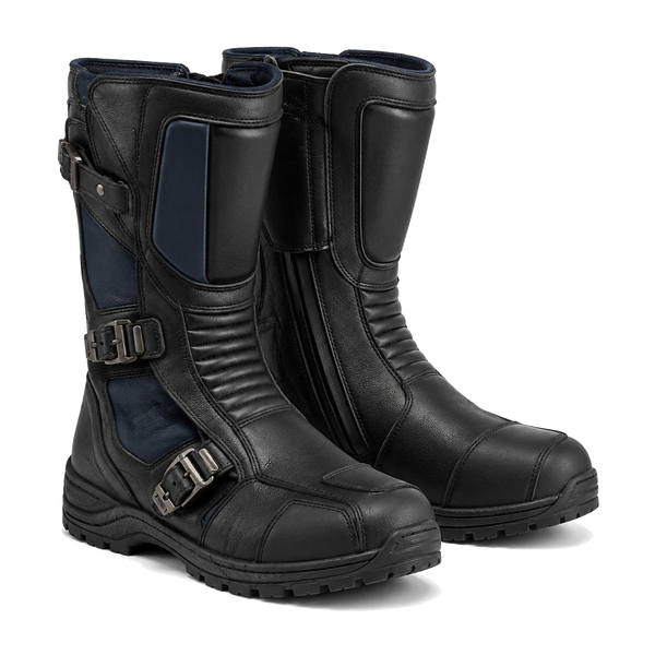 IronTrail Black Touring Motorcycle Boots