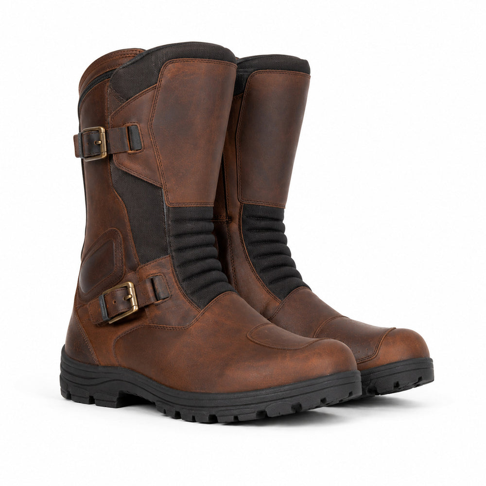 IvoryTransit touring motorcycle boots three-quarter product view