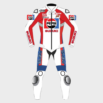 Suzuki Pepsi Kevin Schwantz Motorcycle Suit - ZEES MOTO