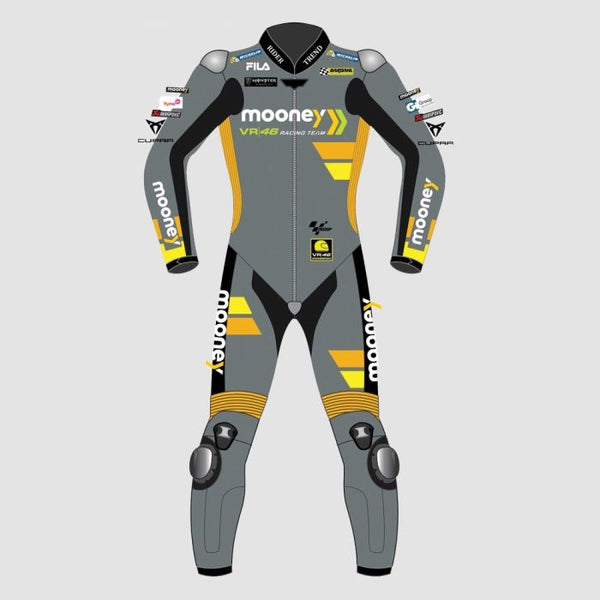 Customized Luca Marini Mooney VR 46 MotoGP 2022 Motorcycle Racing Suit