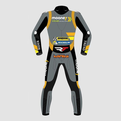 Customized Luca Marini Mooney VR 46 MotoGP 2022 Motorcycle Racing Suit - ZEES MOTO