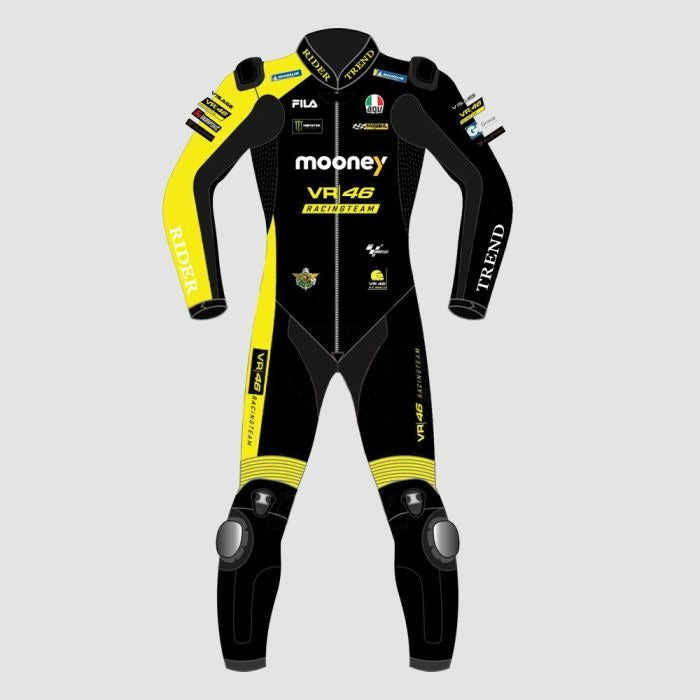 Customized Marco Bezzecchi VR46 2022 Motorcycle Suit - ZEES MOTO