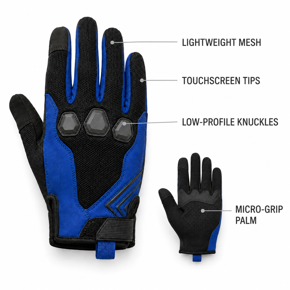 MetroFlex lightweight urban motorcycle gloves feature guide