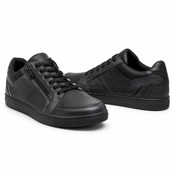 MetroShift Black Low-Top Motorcycle Riding Shoes