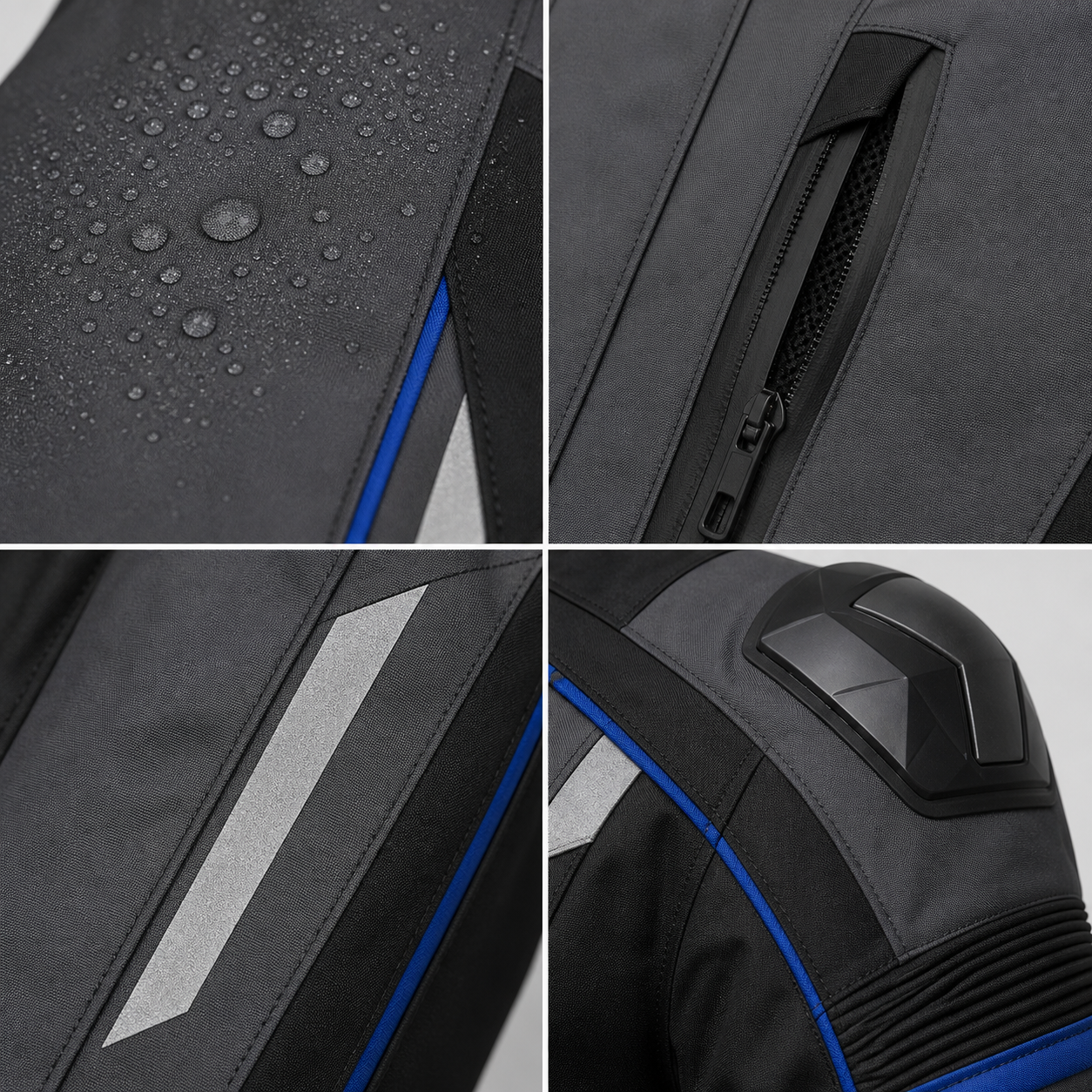 Monsoon Vector All-Season Motorcycle Jacket detail