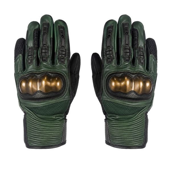 MotoGrid Forest Bronze Street Motorcycle Gloves