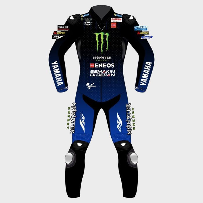 Yamaha Maverick Vinales Motorcycle Racing Suit - ZEES MOTO