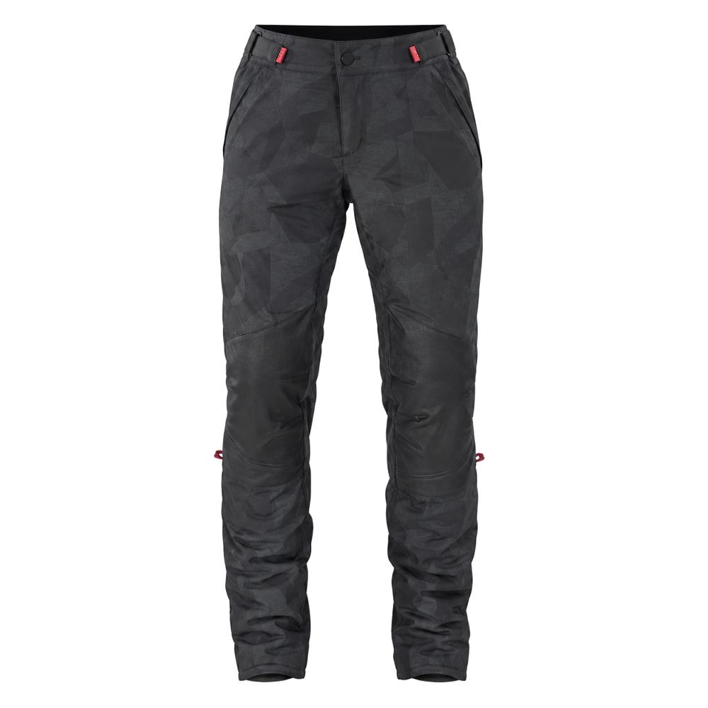 NightCamo black charcoal waterproof textile motorcycle pants — full front catalog view