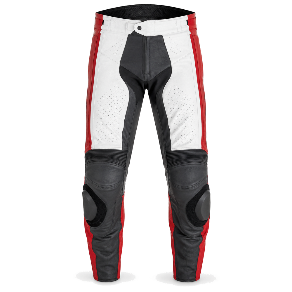 NightCamo Tech original black camo motorcycle pants front view