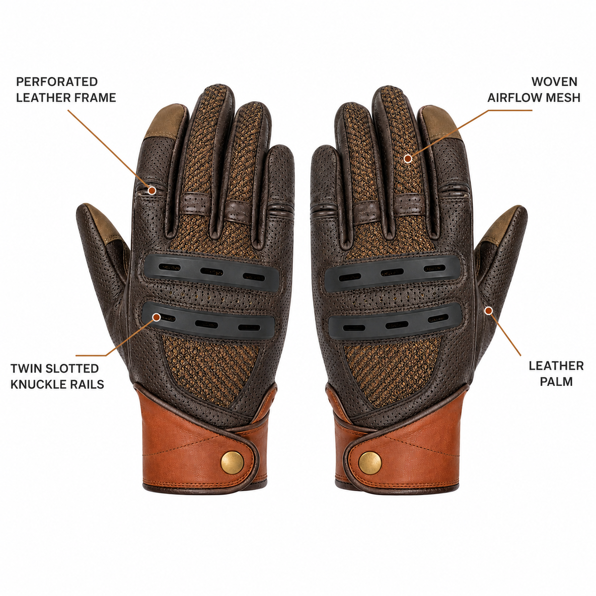 NobleAir mesh leather motorcycle gloves feature guide