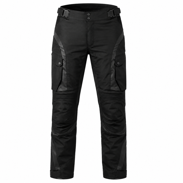 ObsidianCore Black Waterproof Textile Motorcycle Pants
