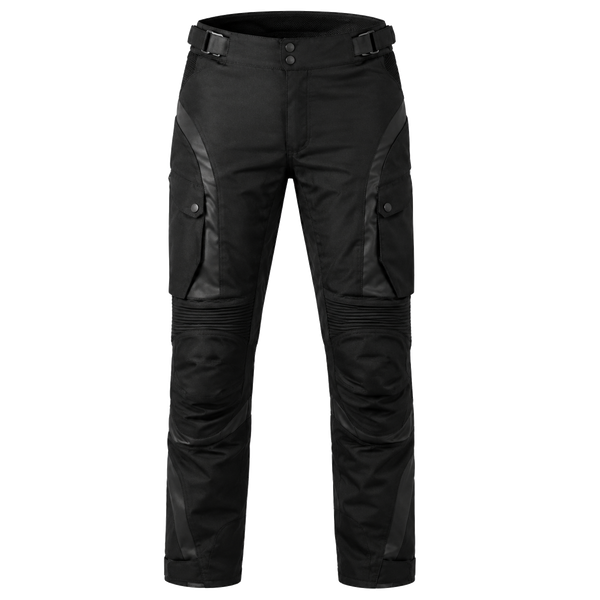 ObsidianCore Black Waterproof Textile Motorcycle Pants