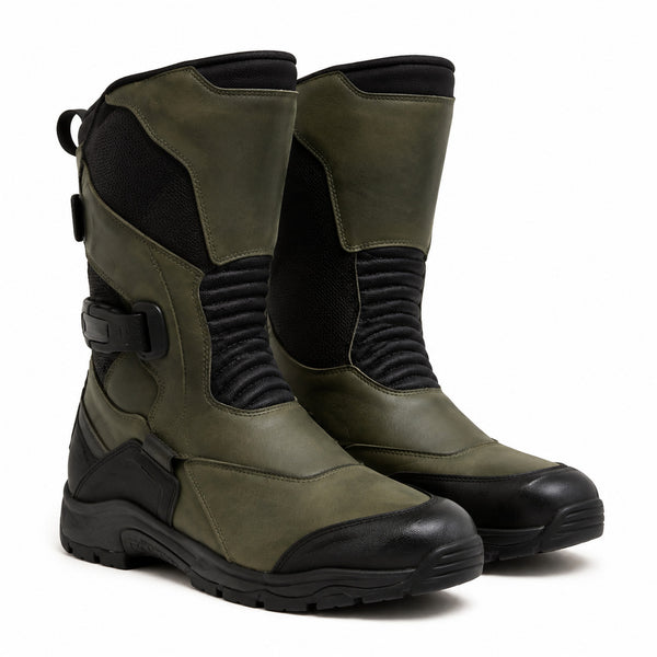 OliveHorizon Touring Motorcycle Boots