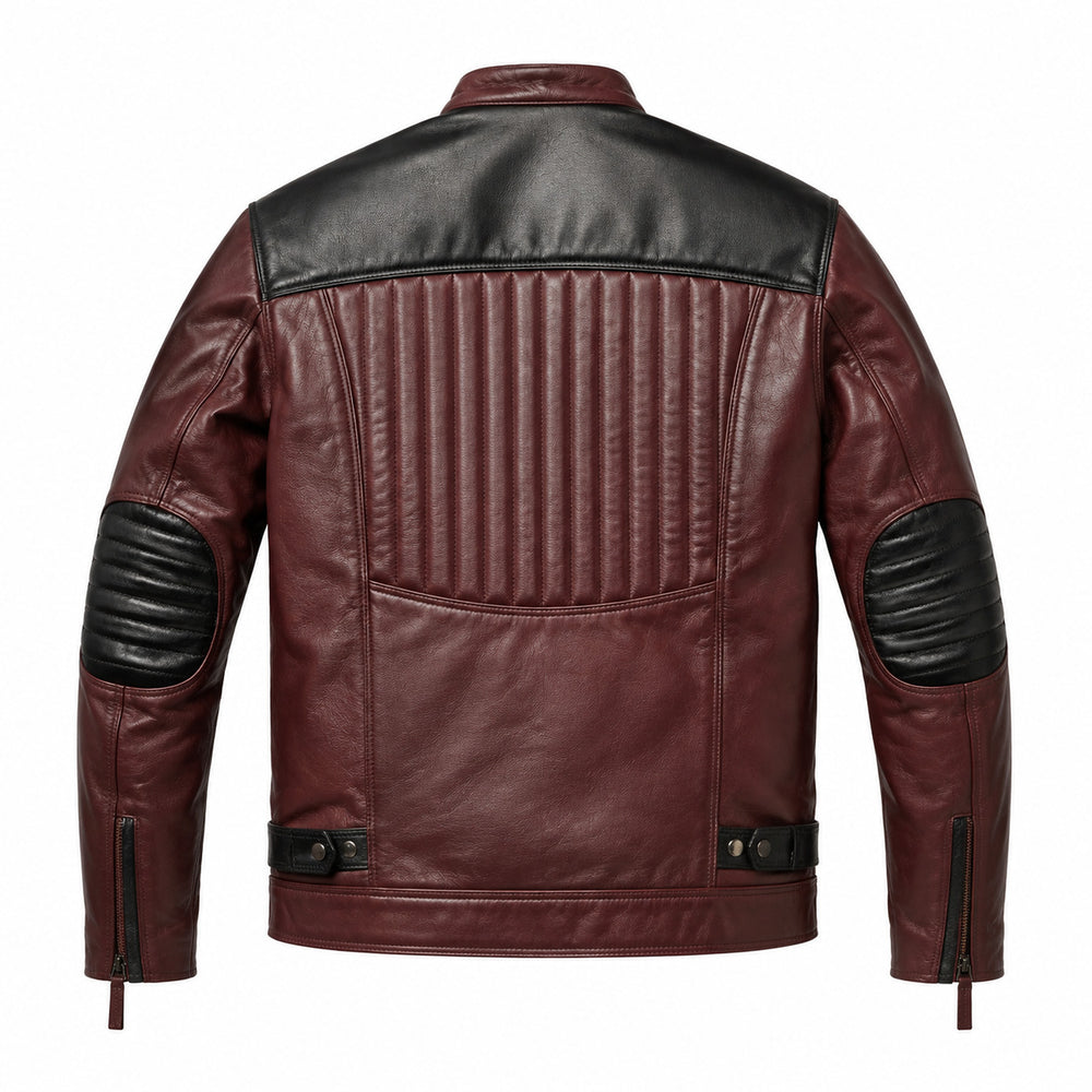Olive Passage Women's classic cruiser leather motorcycle jacket front hero view