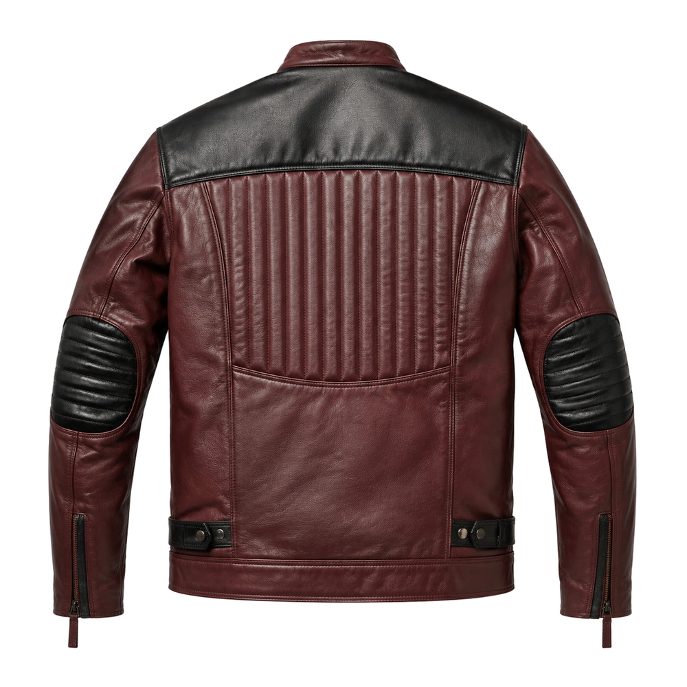 Olive Passage Women's classic cruiser leather motorcycle jacket front hero view