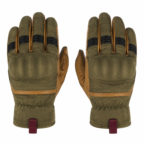 OliveMetro Olive Tan Street Motorcycle Gloves