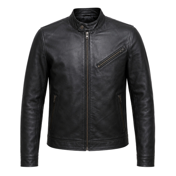 Oxblood Route Classic Leather Cruiser Jacket