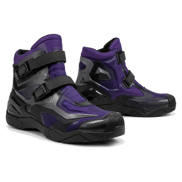 Purple Flux Twin-Strap Motorcycle Riding Shoes