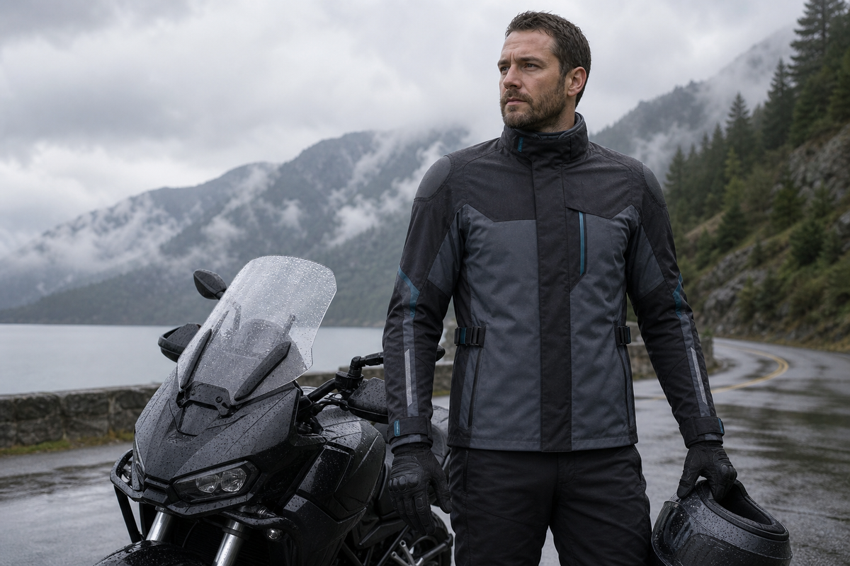 Rainforge Commuter All-Season Motorcycle Jacket lifestyle