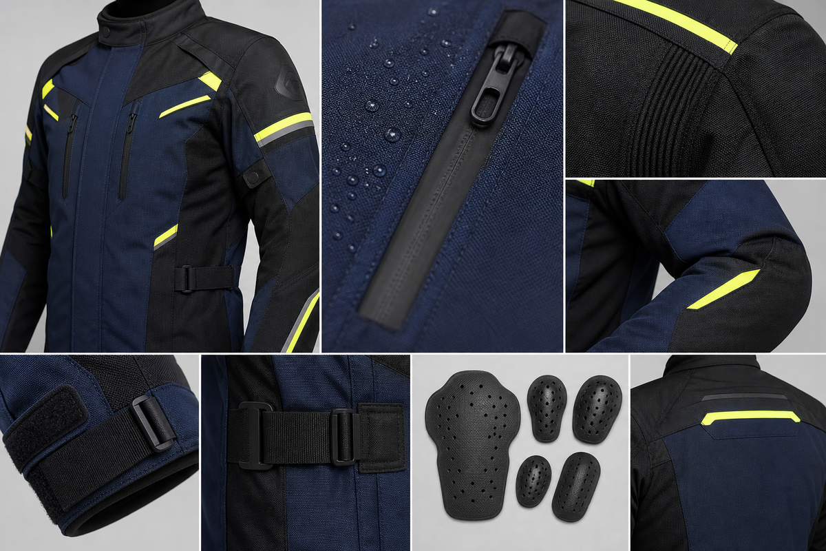 Rainline Apex All-Season Motorcycle Jacket detail