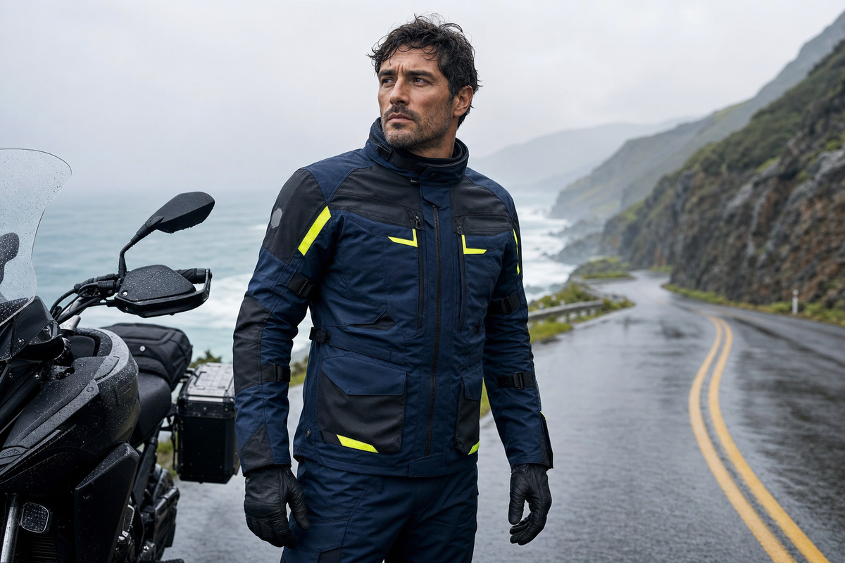 Rainline Apex All-Season Motorcycle Jacket lifestyle