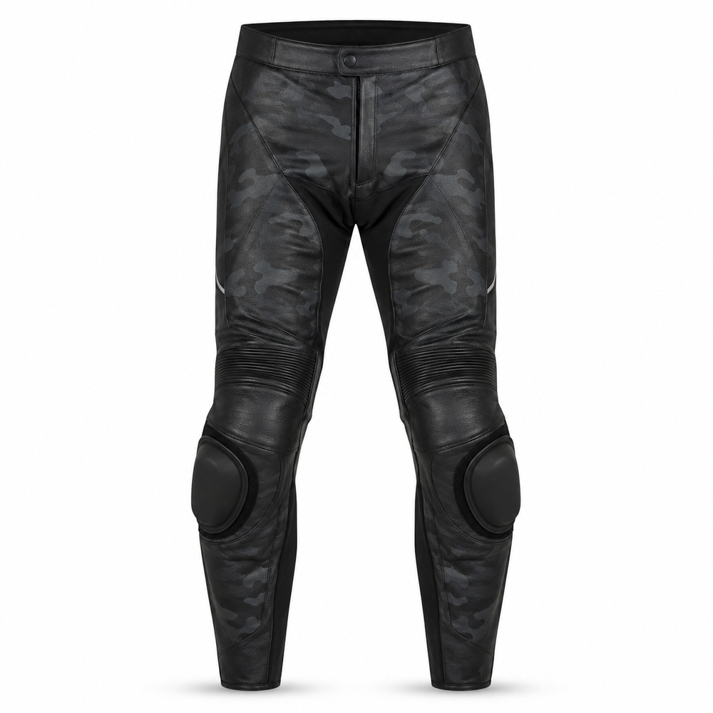 Redline Mono original white red motorcycle racing pants front view