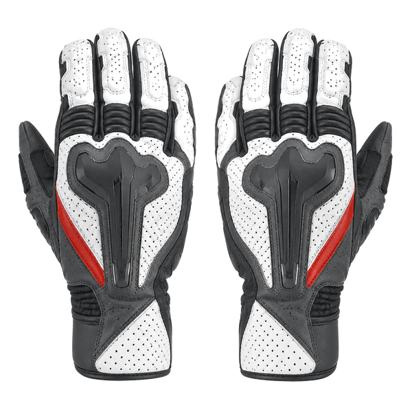 Redline Mono White Street Motorcycle Gloves
